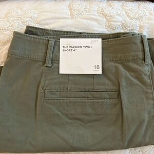 NWT Loft The Washed Twill Monroe